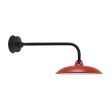 14" Sinclair LED, 400-Barn Red, G8 Gooseneck Arm, 100-Black