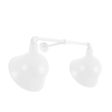 Dual Arm Emblem Sign Light, 14" Shades, 200-White
