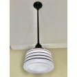 Drum Stem Mount, Opaque Glass, 100-Black, 24" Stem, PB8-Four Painted Band, 100-Black | Customer Submission