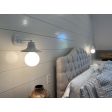 (2) Mini Eclipse Wall Sconce, 200-White, G33 Arm, 60W, G40 Watt, White Bulbs | Customer Submission