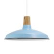16" Marathon LED, 765-Porcelain Delphite, Maple Wood, SWH-Standard White Cord