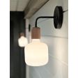 Downtown Minimalist Wooden Socket Wall Sconce, Oak, 106-Matte Black, LED Bulb | Photo Courtesy of John Colaneri