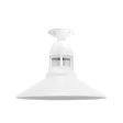 16" Wallaby, 200-White, RIB-Ribbed Glass