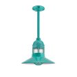 12" Wallaby, 390-Teal, CLR-Clear Glass