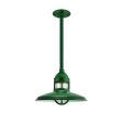 12" Brisbane LED, 307-Emerald Green, CLR-Clear Glass