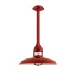 14" Brisbane, 400-Barn Red, CLR-Clear Glass