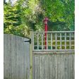 Atomic Industrial Guard Post Mount, 400-Barn Red, Clear Glass | Customer Submission