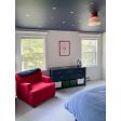 Drum Flush Mount, Opaque Glass, 400-Barn Red, PB4-Four Painted Bands, 400-Barn Red | Customer Submission