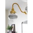 Round Gooseneck, Clear Glass, 997-Raw Brass, G15 Arm, Four Painted Band, 100-Black, Brass Backing Plate, Hex Cover | Photo Courtesy of Southbound Stays
