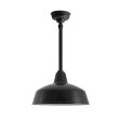 16" Avalon, 100-Black, 12" Stem, Hang Straight Canopy