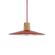 12" Conoco LED, 400-Barn Red, Maple Wood, CSR-Red Cloth Cord, Flat Lens