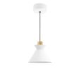 10" Manhattan LED, 200-White, Ash Wood, CSBW-Black & White Cloth Cord