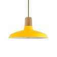 14" Marathon LED, 500-Buttery Yellow, Maple Wood, CSBG-Black & Gold Cloth Cord, Dome Lens