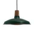 16" Marathon LED, 300-Dark Green, Walnut Wood, CSB-Black Cloth Cord