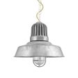 12" Scrimmage, 975-Galvanized, Mounting in 200-White, CSGW-Gold & White Cloth Cord, CGG-Standard Cast Guard, RIB-Ribbed Glass