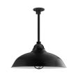 20" Chicago, 100-Black, CGG-Standard Cast Guard, RIB-Ribbed Glass