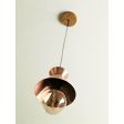 Manhattan Wooden Top Pendant, 995-Raw Copper, Ash Wood, Cotton Black Cord, Voronoi II LED, Tala Lamp | Customer Submission