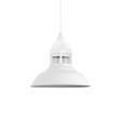 14" Outback LED, 200-White, RIB-Ribbed Glass, CSW-White Cloth Cord