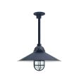 18" Syracuse, 705-Navy, CGG-Standard Cast Guard, RIB-Ribbed Glass, Heavy Duty Canopy