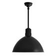 20" Wilcox, 100-Black, 12" Stem, Hang Straight Canopy