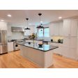16" & 10" Sinclair LED, 106-Matte Black, Dome Lens, CSBW-Black & White Cloth Cord | Photo Courtesy of Homeowner