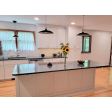 16" & 10" Sinclair LED, 106-Matte Black, Dome Lens, CSBW-Black & White Cloth Cord | Photo Courtesy of Homeowner