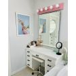 Vanity Strip Light, 5-Light, 480-Blush Pink | Photo Courtesy of Homeowner
