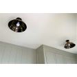 13" Bomber Flush Mount, 998-Weathered Brass, 600-Bronze Mounting, Photo courtesy of homeowner