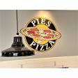 14" Union LED Pendant, 150-Black, Standard Black Cord, Domed Lens | Photo Courtesy of Pies Pizza