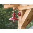 16" Laramie Wall Sconce, 400-Barn Red, Heavy Duty Cast Guard, Frosted Glass | Photo Courtesy of Whitewave Photograhy