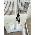 Atomic Topless LED Multi-Light Chandelier, 100-Black, Standard Black Cord, Standard Cast Guard, Ribbed Glass | Customer Submission