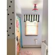 12" Sydney LED Flush Mount, 470-Watermelon, No Cap, 390-Teal, Guard, Clear Glass | Photo Courtesy of The Shabby Peacock