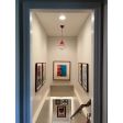 Acorn Chain Hung, Opaque Glass, 400-Barn Red, Three Painted Band, 400-Barn Red, SWH-Standard White Cord | Photo Courtesy of Customer