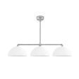 Loma 3-Light LED Chandelier, 16" Shades, 200-White, Mounting in 975-Galvanized