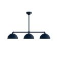 Loma 3-Light LED Chandelier, 12" Shades, 705-Navy