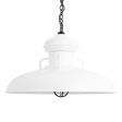 30" Laramie Nautical LED, 200-White, CGG-Standard Cast Guard, 100-Black, RIB-Ribbed Glass, Mounting in 100-Black, CSB-Black Cloth Cord