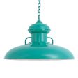 30" Laramie LED, 390-Teal, CSW-White Cloth Cord