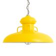 30" Laramie Nautical LED, 500-Buttery Yellow, CGG-Standard Cast Guard, 975-Galvanized, RIB-Ribbed Glass, Mounting in 975-Galvanized, CSBG-Black & Gold Cloth Cord