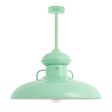 30" Laramie Nautical LED, 311-Jadite, CGG-Standard Cast Guard, 200-White, RIB-Ribbed Glass