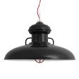 30" Laramie Nautical LED, 100-Black, CGG-Standard Cast Guard, 400-Barn Red, CLR-Clear Glass, CSR-Red Cloth Cord