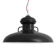 30" Laramie LED, 100-Black, CSR-Red Cloth Cord