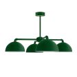 Loma 4-Light Chandelier, 12" Shades, 307-Emerald Green