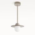 12" Cassidy LED Globe Stem Pendant, 607-Taupe