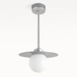 16" Cassidy LED Globe Stem Pendant, 975-Galvanized