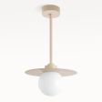 16" Cassidy LED Globe Stem Pendant, 630-Beige