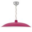 28" Sinclair, 490-Magenta, Mounting in 975-Galvanized, CSGW-Gold & White Cloth Cord