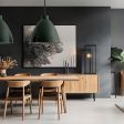 Oxford LED Stem Pendant, 300-Dark Green