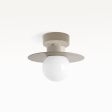 12" Cassidy LED Globe Flush Mount Light, 607-Taupe
