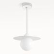16" Cassidy LED Globe Stem Pendant, 206-Matte White