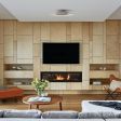 20" Carver LED Wooden Diffuser Flush Mount, 200-White, Oak Wood Diffuser